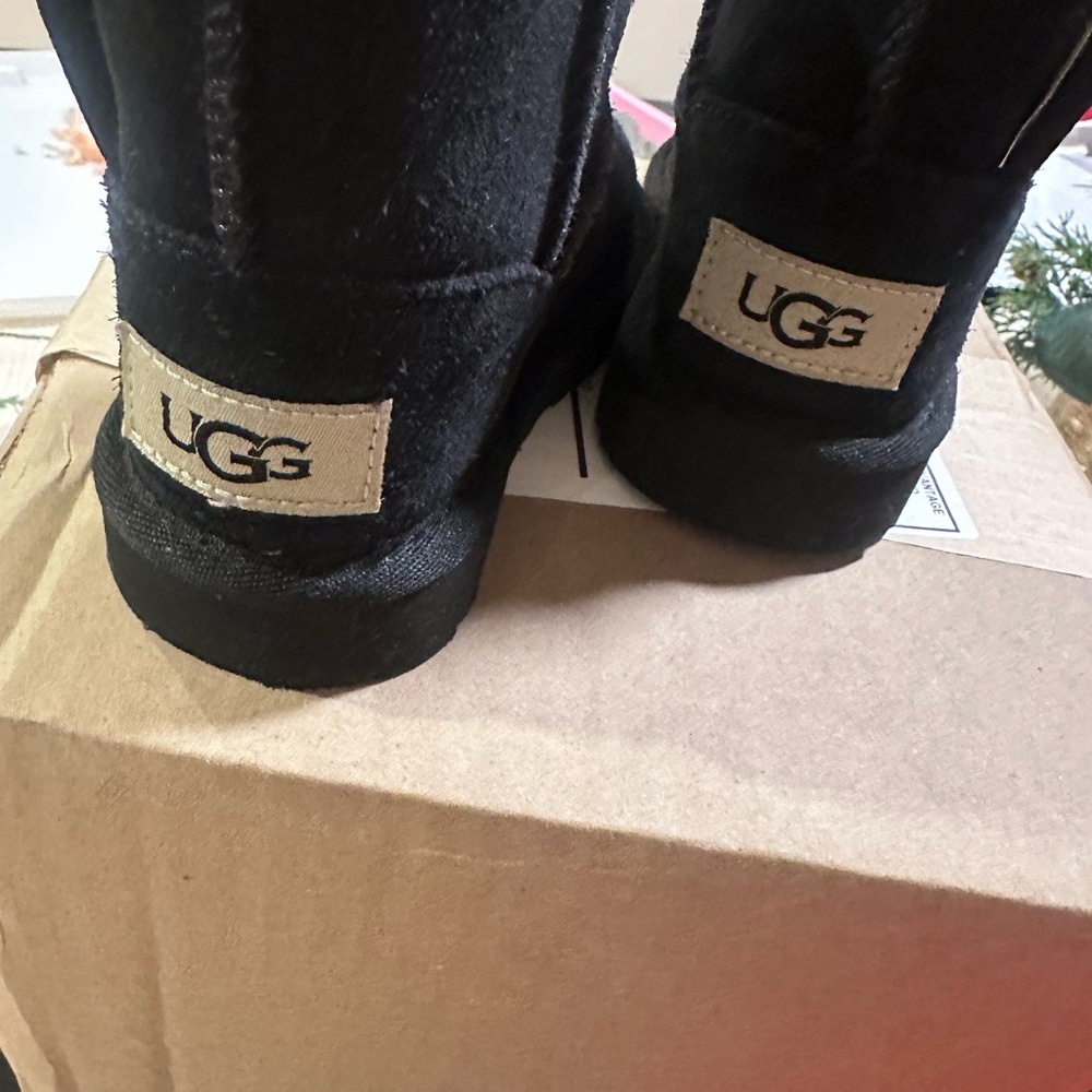 UGG Classic Black Suede Boots-toddler size 7